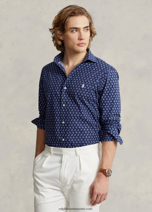 Ralph Lauren miehet klassinen istuvuus, joustava popliinipaita 0Z24ZR1157 gansett foulard