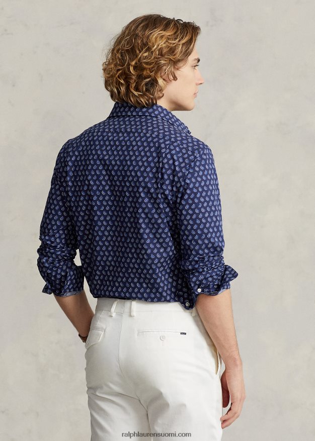 Ralph Lauren miehet klassinen istuvuus, joustava popliinipaita 0Z24ZR1157 gansett foulard