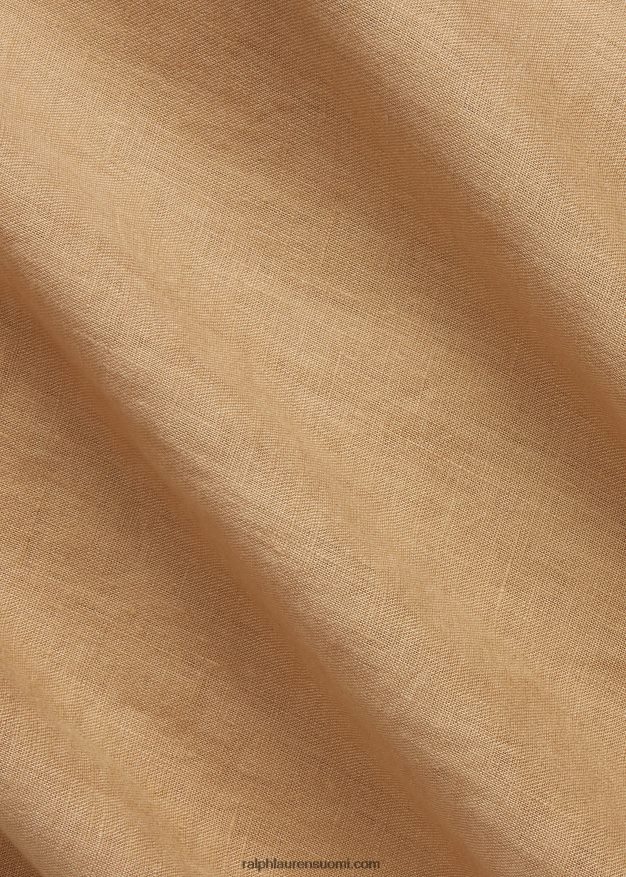 Ralph Lauren miehet klassinen istuvuus pellava camp-paita 0Z24ZR640 vintage khaki