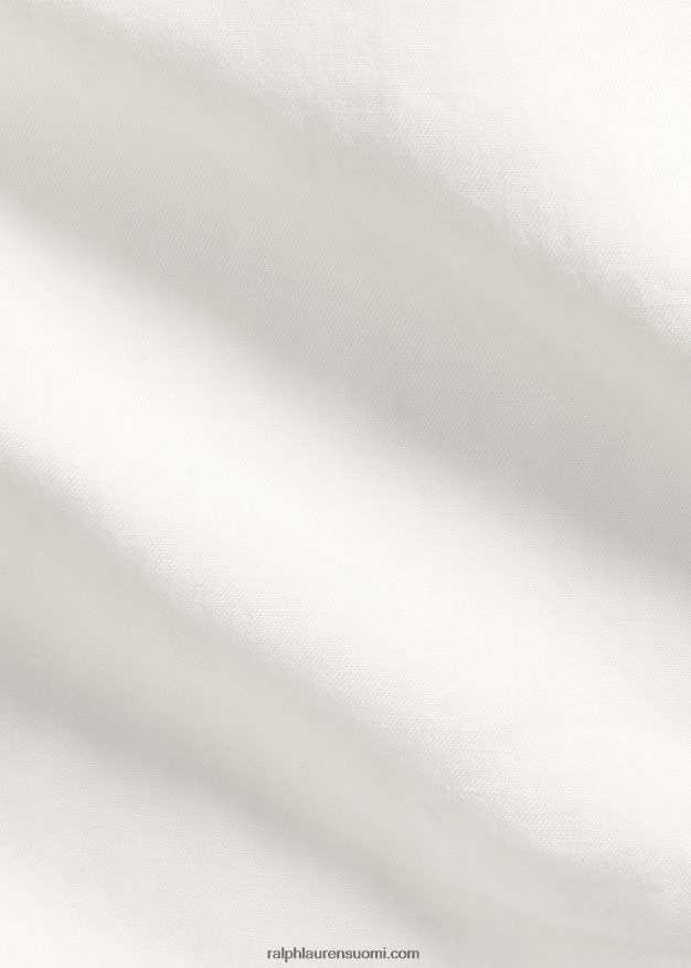 Ralph Lauren miehet klassinen istuvuus pellava-silkki popover-paita 0Z24ZR898 valkoinen