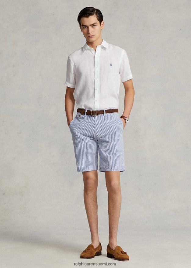 Ralph Lauren miehet klassinen istuvuus pellavapaita 0Z24ZR515 valkoinen