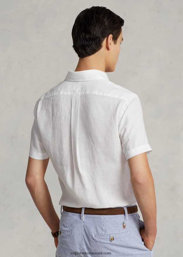 Ralph Lauren miehet klassinen istuvuus pellavapaita 0Z24ZR515 valkoinen