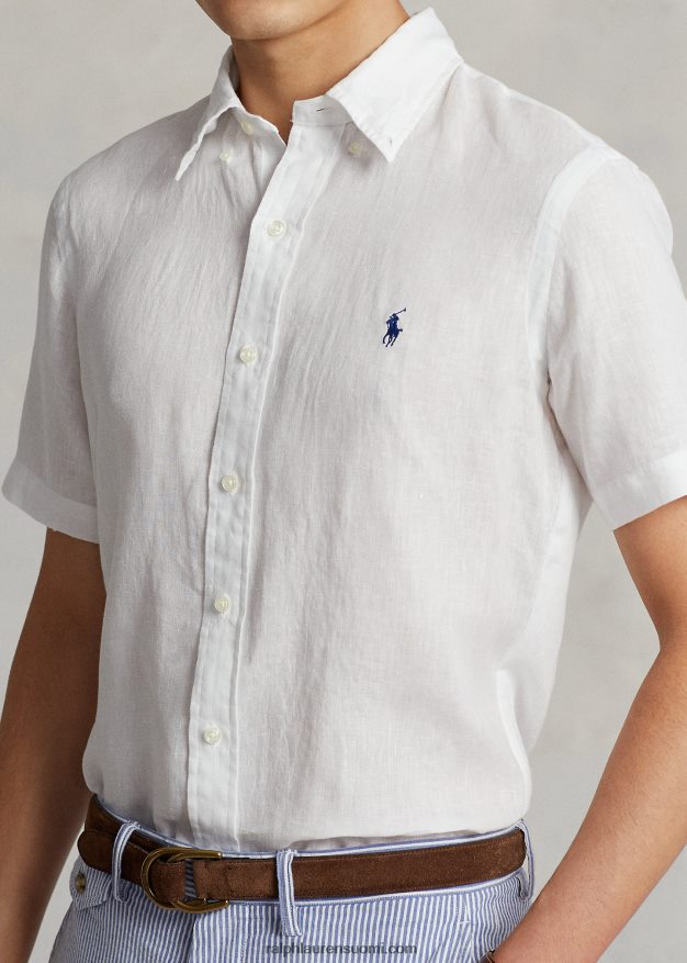 Ralph Lauren miehet klassinen istuvuus pellavapaita 0Z24ZR515 valkoinen