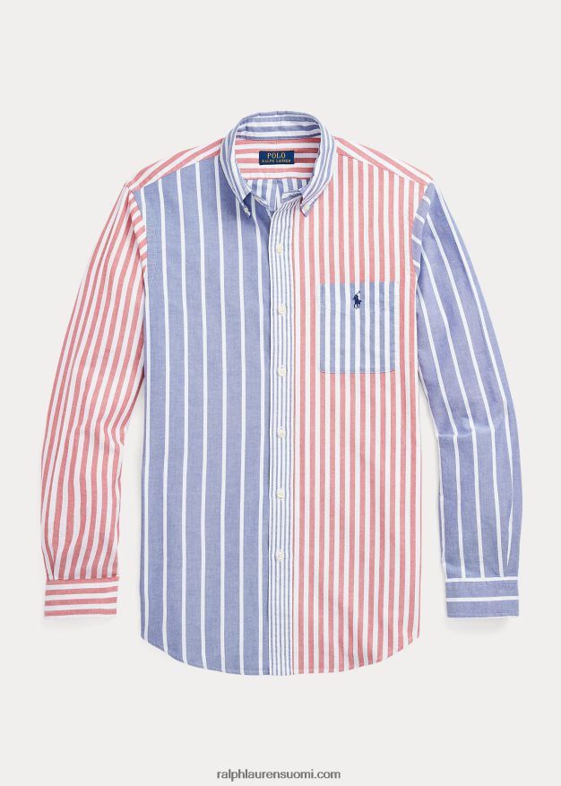 Ralph Lauren miehet klassinen istuvuus raidallinen oxford hauska paita 0Z24ZR929 hauska paita