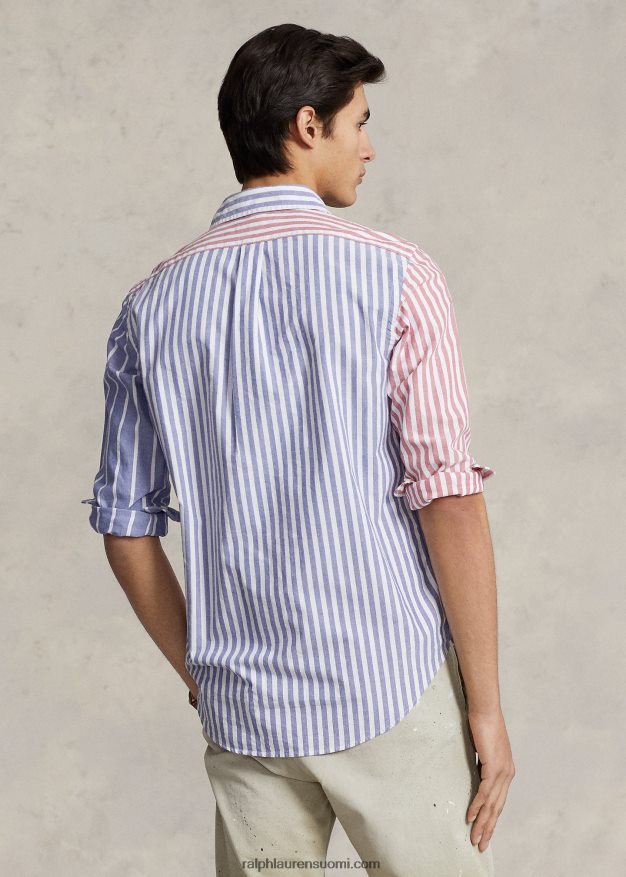 Ralph Lauren miehet klassinen istuvuus raidallinen oxford hauska paita 0Z24ZR929 hauska paita
