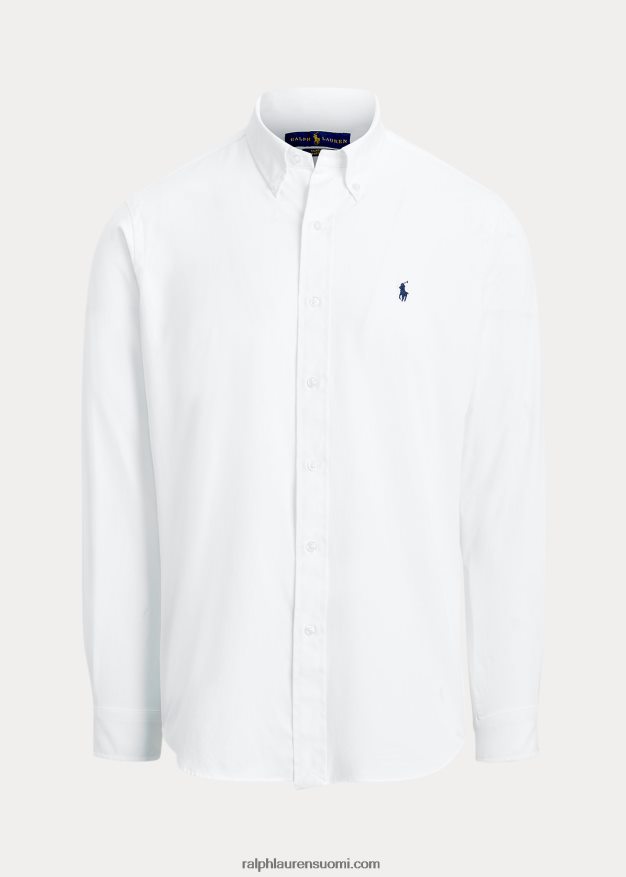 Ralph Lauren miehet klassinen istuvuus, suorituskykyinen twill-paita 0Z24ZR1299 valkoinen