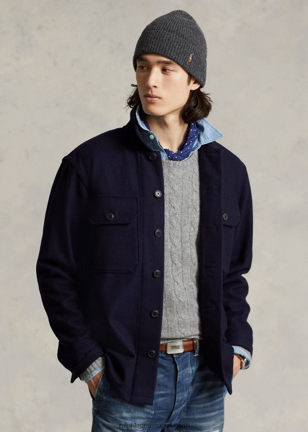 Ralph Lauren miehet klassinen istuvuus villasekoitteella 0Z24ZR8481 kokoelma laivasto