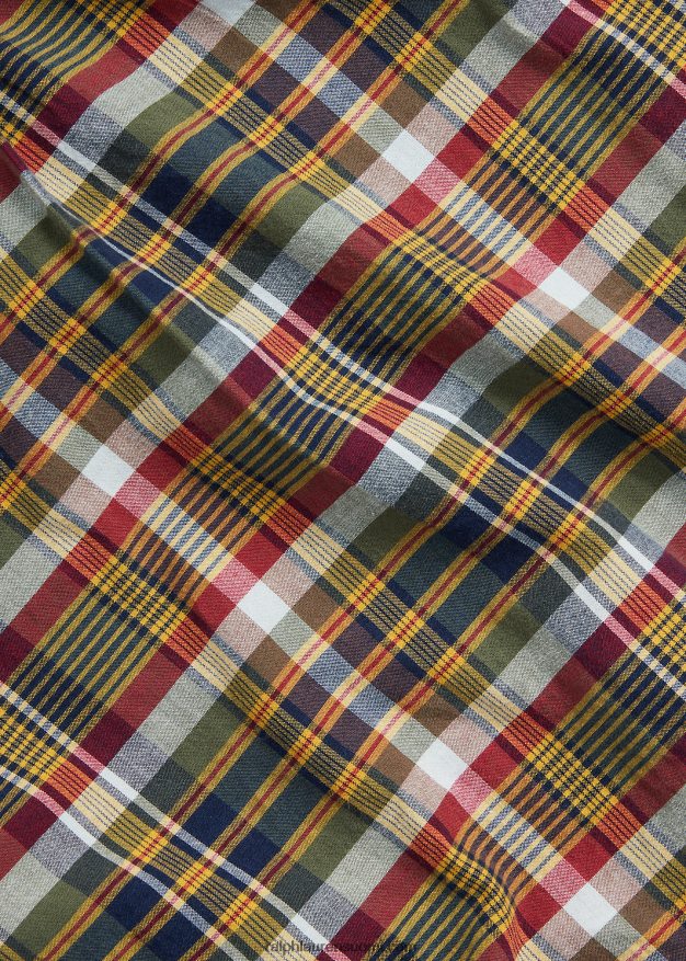 Ralph Lauren miehet klassinen madras hauska paita 0Z24ZR829 verenvuoto madras hauska paita