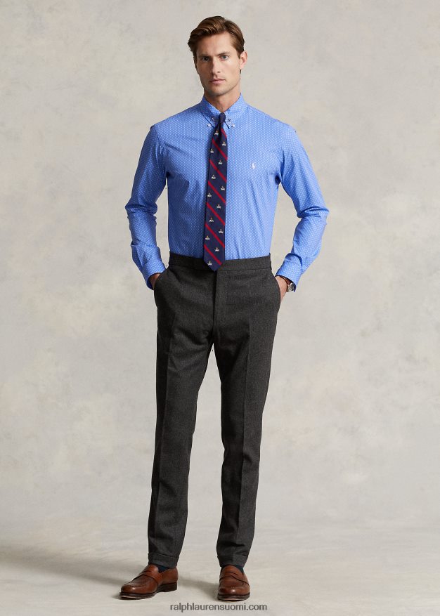 Ralph Lauren miehet klassinen malli printti joustava popliinipaita 0Z24ZR1125 multi