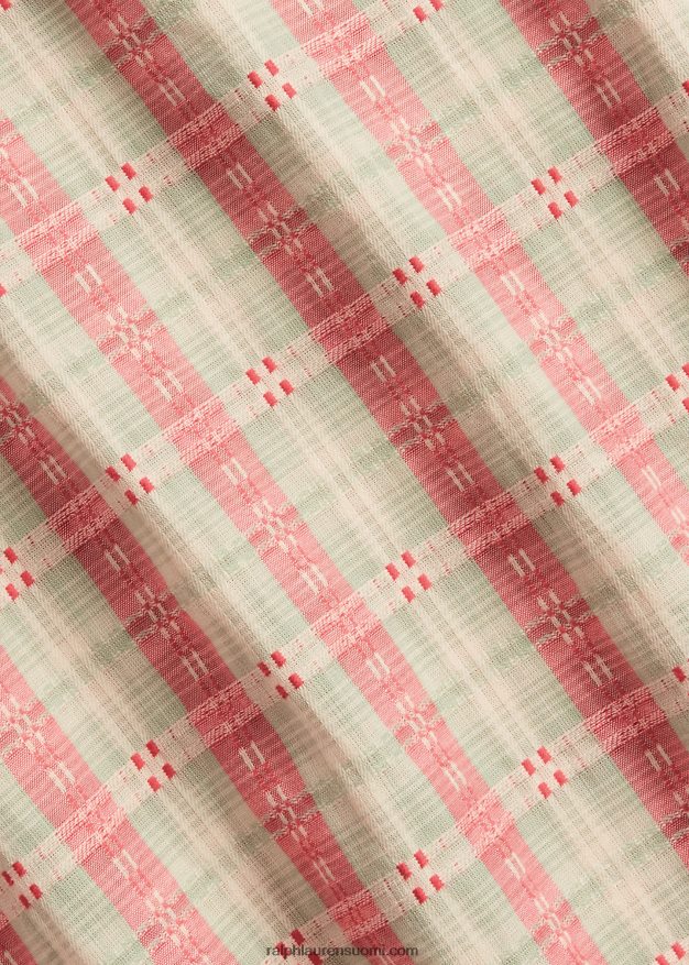 Ralph Lauren miehet klassinen ruudullinen dobby-työpaita 0Z24ZR8443 punainen dobby multi