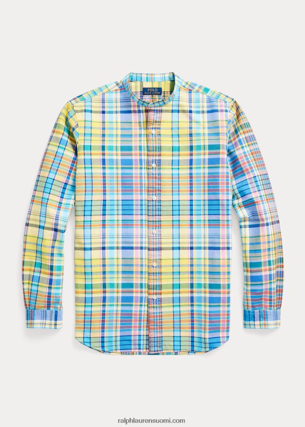 Ralph Lauren miehet klassinen ruudullinen oxford-paita 0Z24ZR970 keltainen/turkoosi