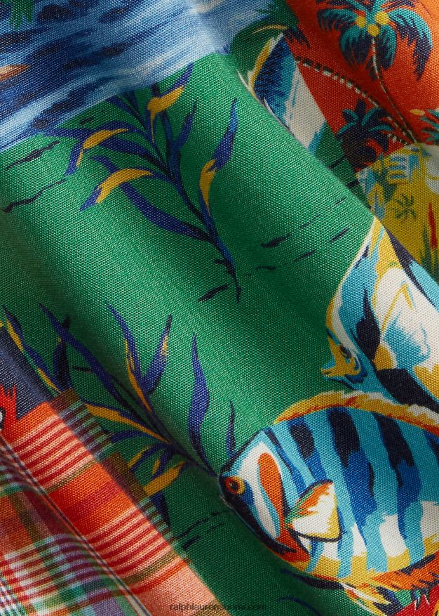 Ralph Lauren miehet klassinen tilkkutyöpaita 0Z24ZR1046 nousuveden tilkkutäkki