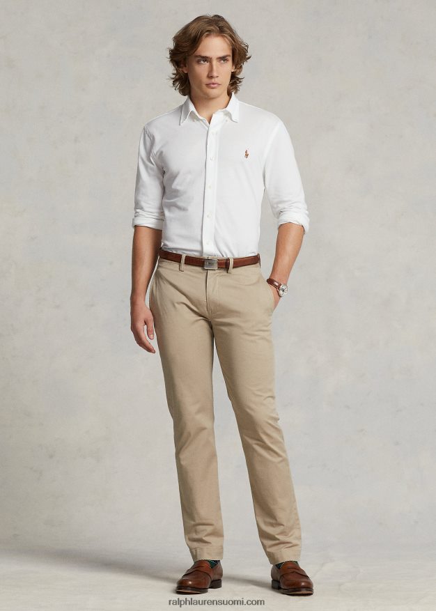 Ralph Lauren miehet neuloa oxford-paita 0Z24ZR899 valkoinen