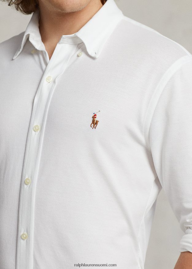 Ralph Lauren miehet neuloa oxford-paita 0Z24ZR899 valkoinen