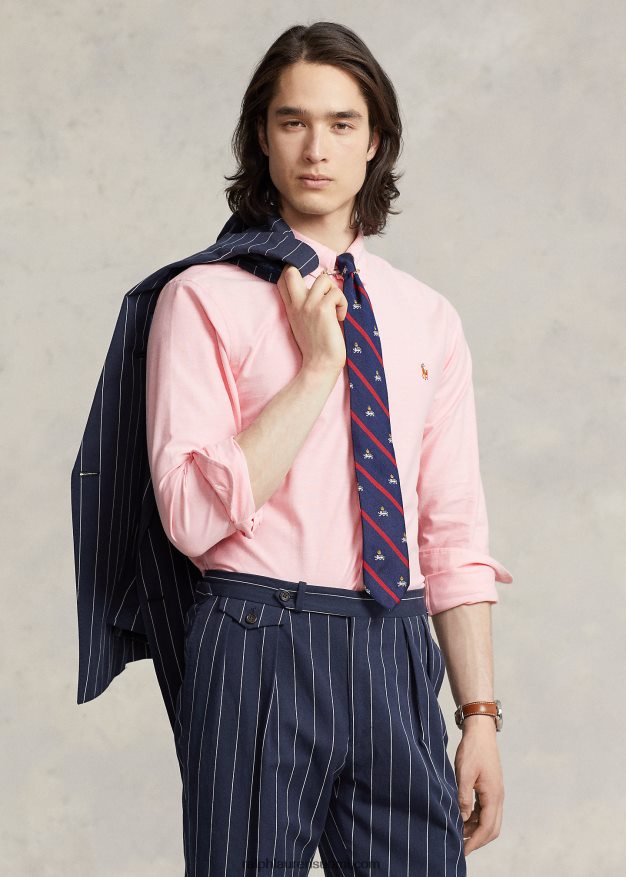 Ralph Lauren miehet ohut joustava oxford-paita 0Z24ZR604 vaaleanpunainen