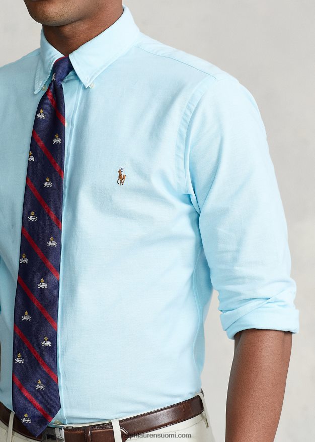 Ralph Lauren miehet ohut joustava oxford-paita 0Z24ZR605 egean sininen
