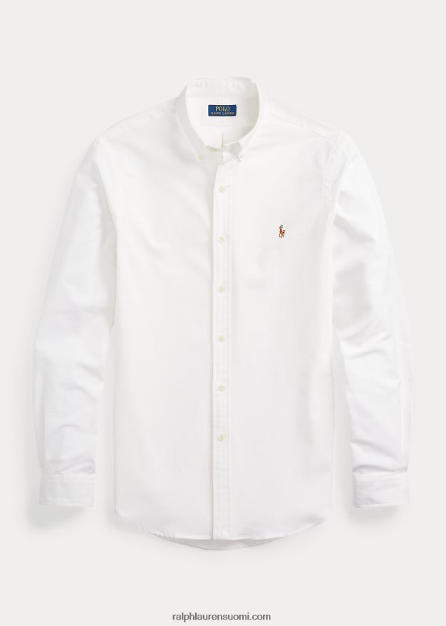 Ralph Lauren miehet ohut joustava oxford-paita 0Z24ZR607 valkoinen