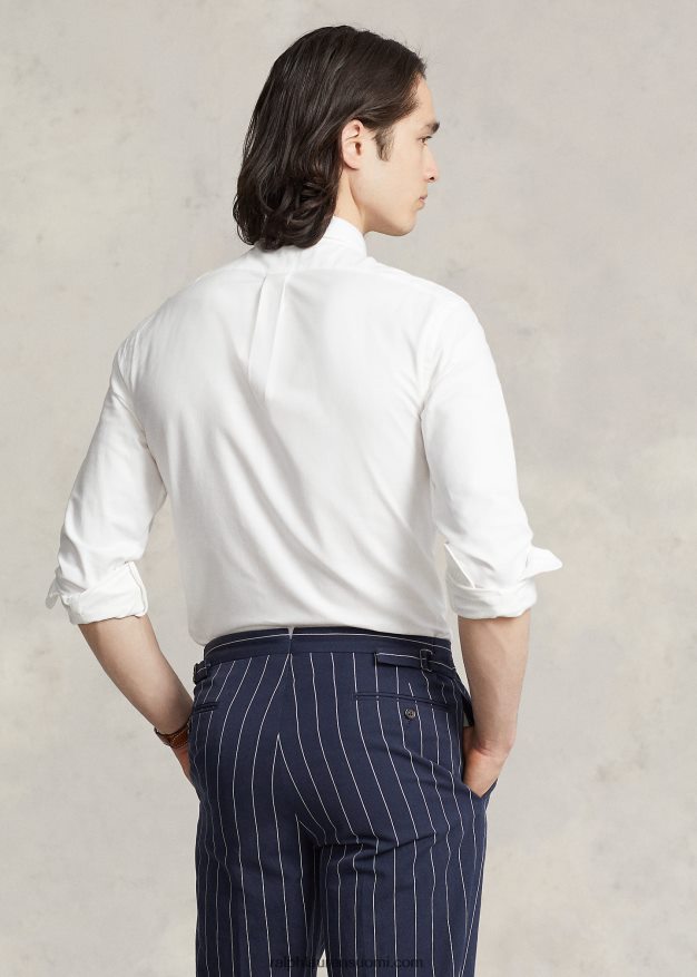 Ralph Lauren miehet ohut joustava oxford-paita 0Z24ZR607 valkoinen