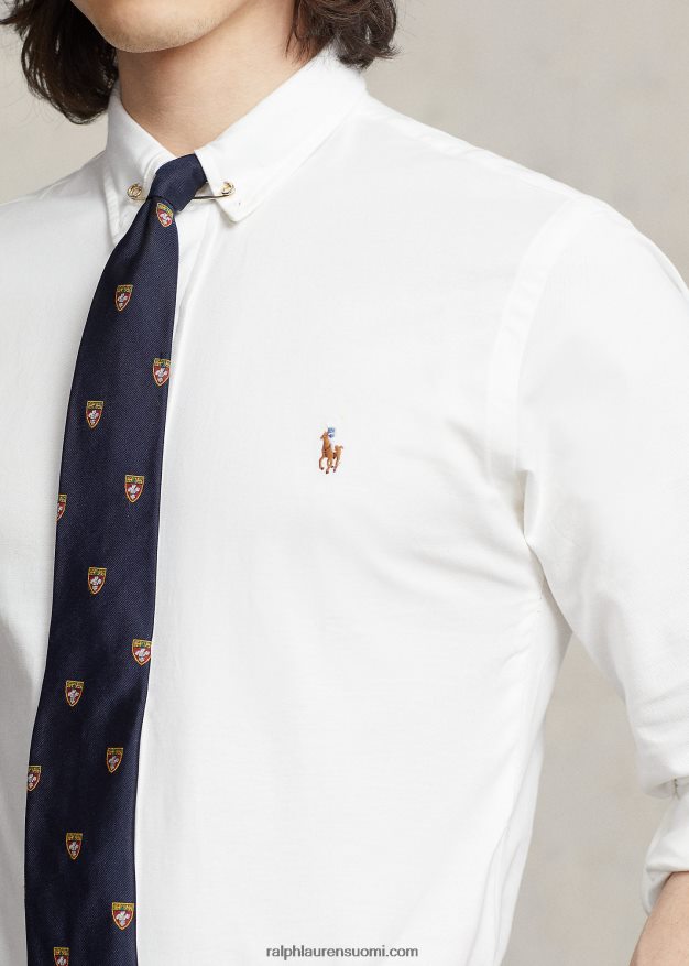 Ralph Lauren miehet ohut joustava oxford-paita 0Z24ZR607 valkoinen