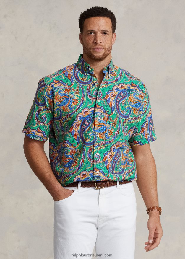 Ralph Lauren miehet paisley oxford paita 0Z24ZR1799 jerry paisley