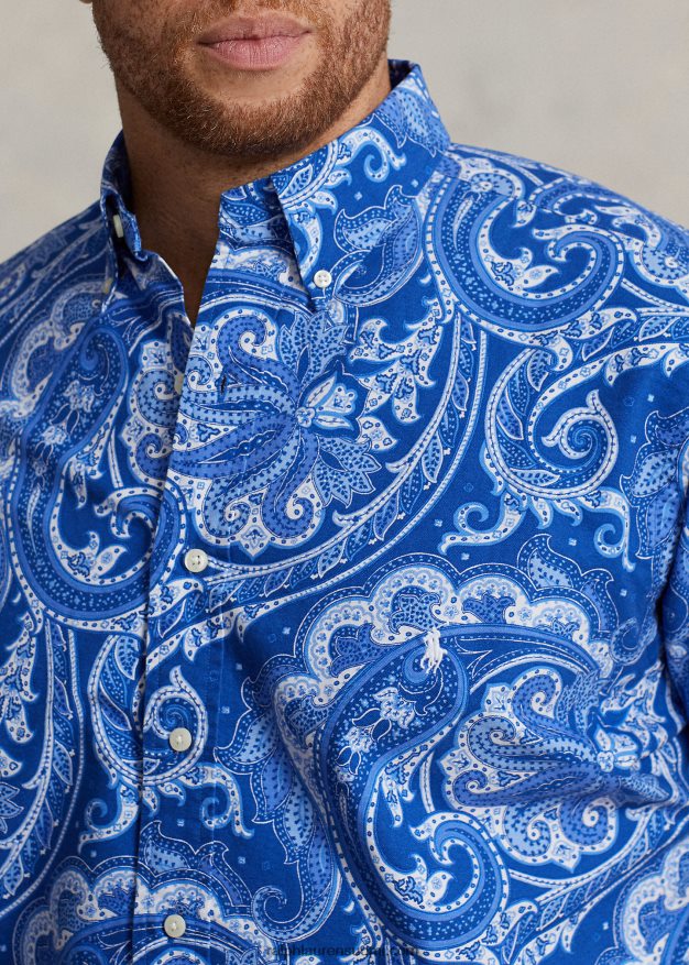 Ralph Lauren miehet paisley oxford paita 0Z24ZR48 jerry paisley