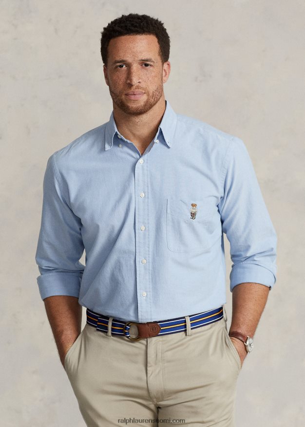 Ralph Lauren miehet poolo bear oxford paita 0Z24ZR1568 sininen kevätkarhu