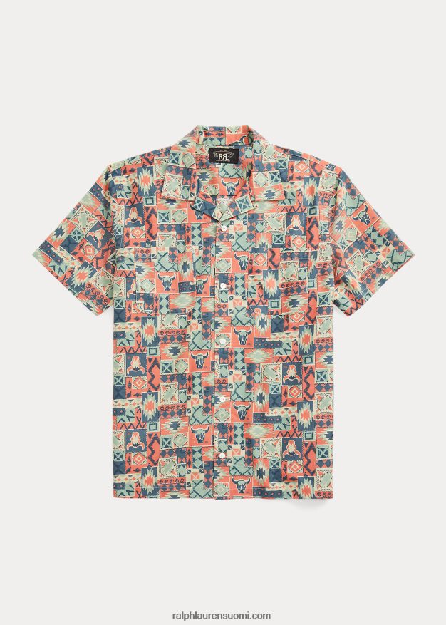 Ralph Lauren miehet printti kudottu leiripaita 0Z24ZR1774 sininen/multi