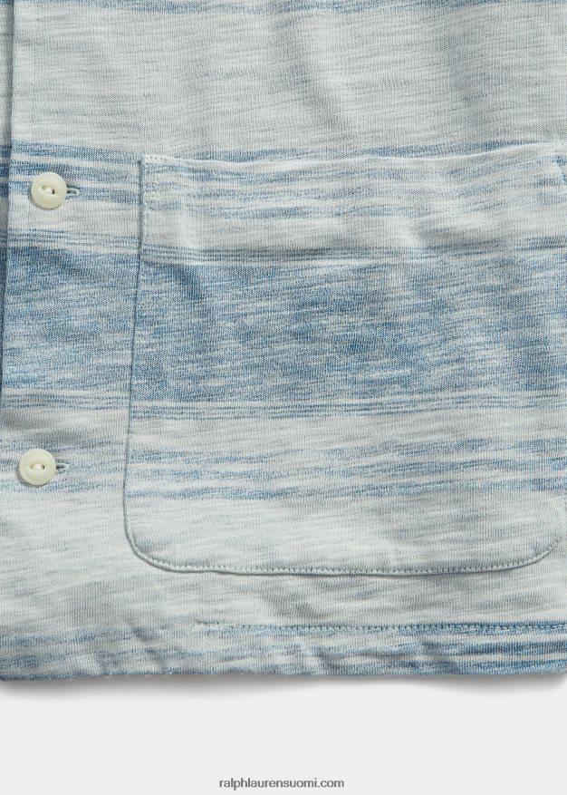 Ralph Lauren miehet raidallinen jersey-leiripaita 0Z24ZR1710 indigo/kerma