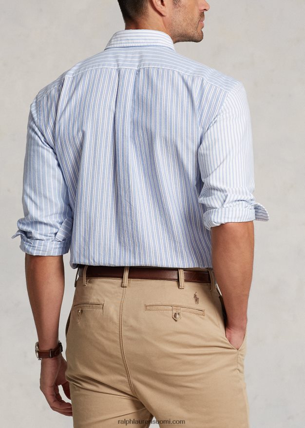 Ralph Lauren miehet raidallinen oxford hauska paita 0Z24ZR1319 sininen hauska paita