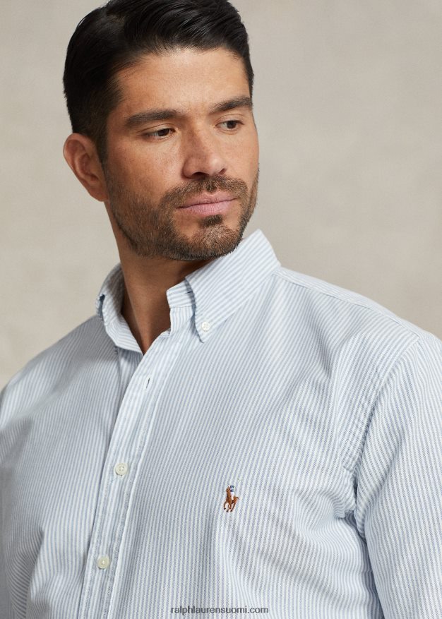 Ralph Lauren miehet raidallinen oxford-paita 0Z24ZR1840 sininen