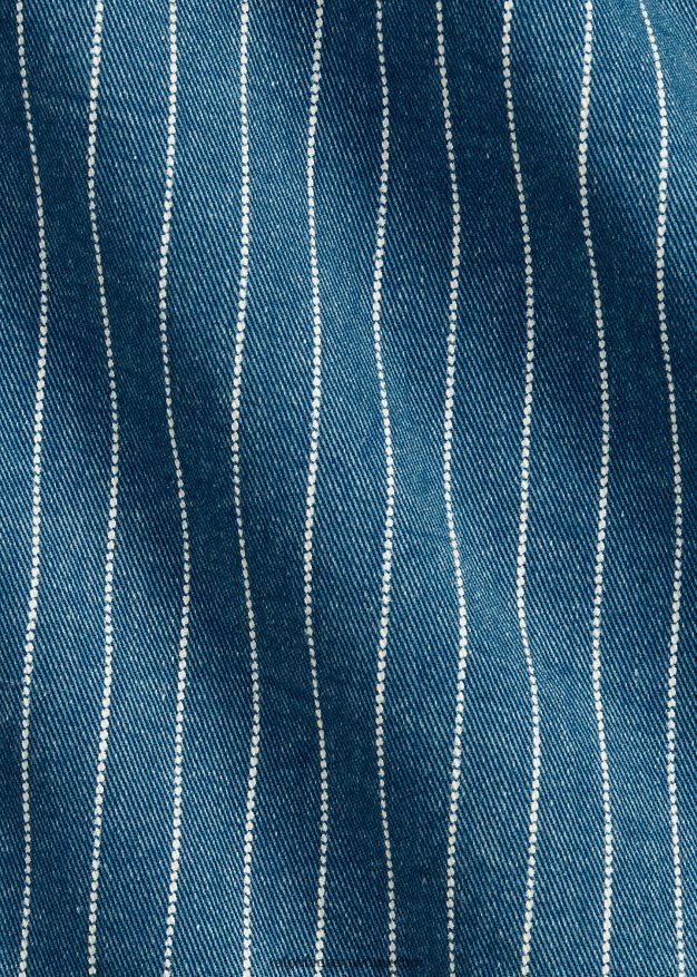 Ralph Lauren miehet raidallinen twill-työpaita 0Z24ZR1767 med indigo