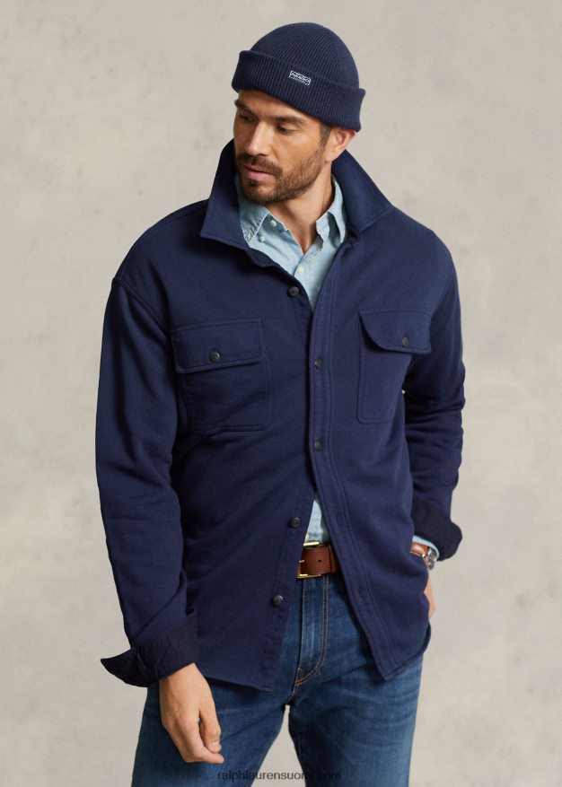 Ralph Lauren miehet ranskalainen frotee työpaita 0Z24ZR1549 risteilylaivasto