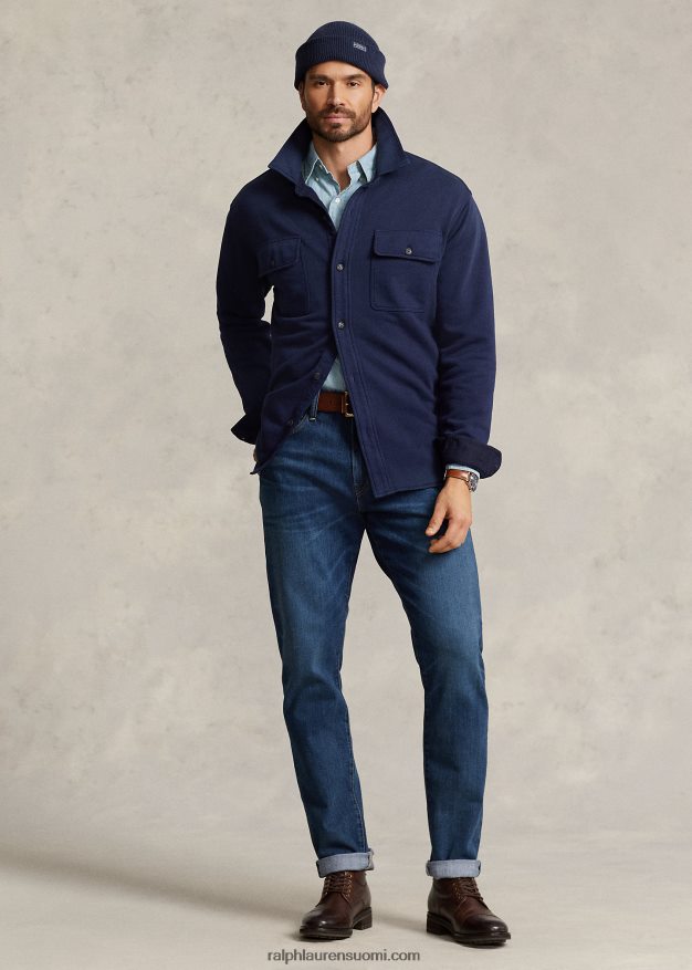 Ralph Lauren miehet ranskalainen frotee työpaita 0Z24ZR1549 risteilylaivasto