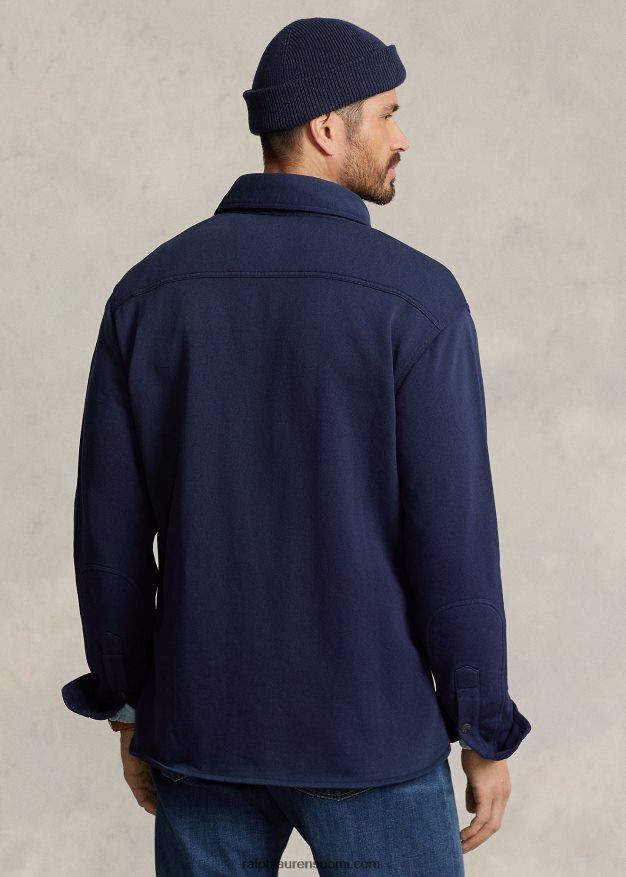 Ralph Lauren miehet ranskalainen frotee työpaita 0Z24ZR1549 risteilylaivasto