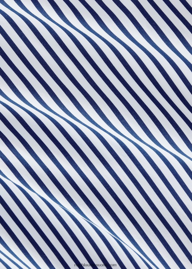 Ralph Lauren miehet regent custom fit raidallinen popliinipaita 0Z24ZR91 sinivalkoinen