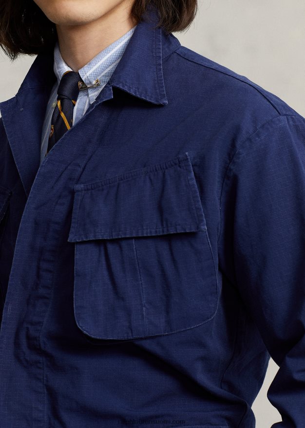 Ralph Lauren miehet ripstop overshirt 0Z24ZR1261 newportin laivasto