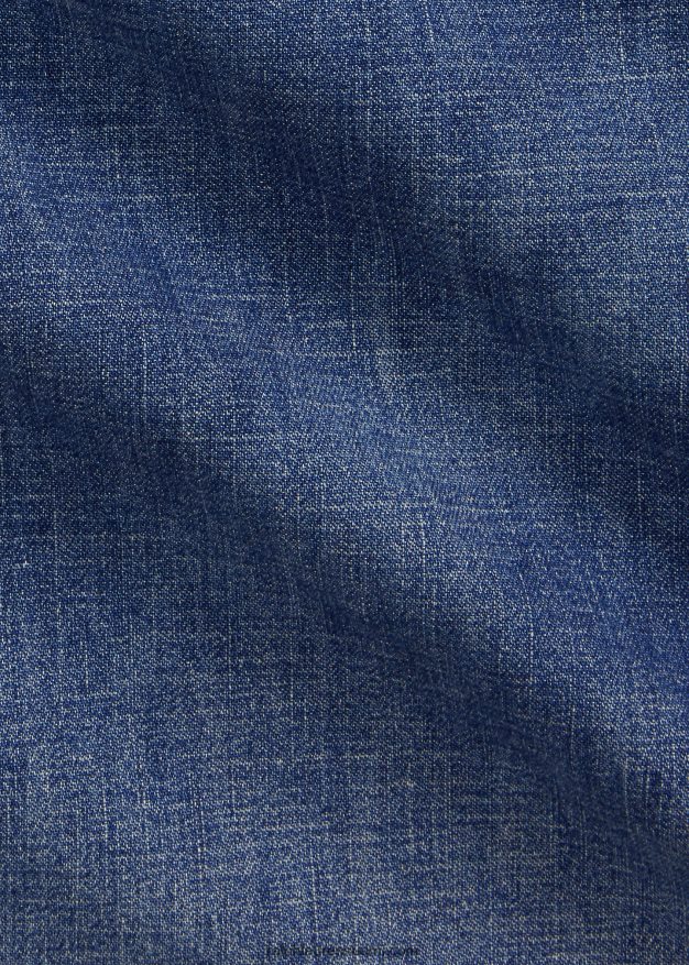 Ralph Lauren miehet rispaisuhelmainen länsimainen farkkupaita 0Z24ZR1205 laivasto