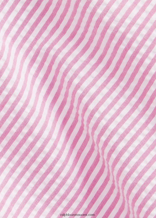 Ralph Lauren miehet rl prepster classic fit seersucker paita 0Z24ZR676 2604h ruusu/valkoinen