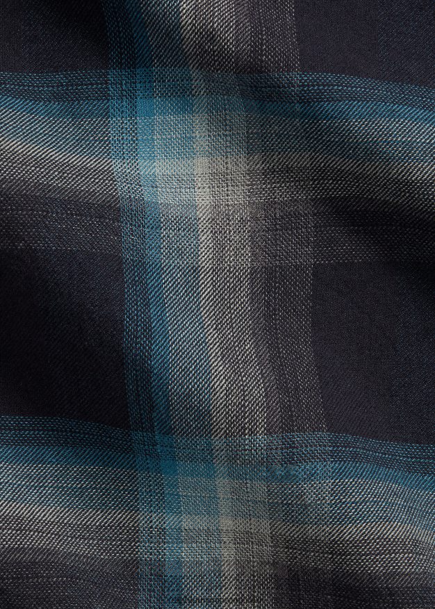 Ralph Lauren miehet ruudullinen jaspe twill camp -työpaita 0Z24ZR8698 musta sininen