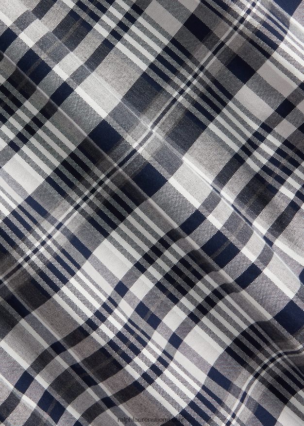 Ralph Lauren miehet ruudullinen oxford-paita 0Z24ZR1342 harmaa kanerva/laivasto multi