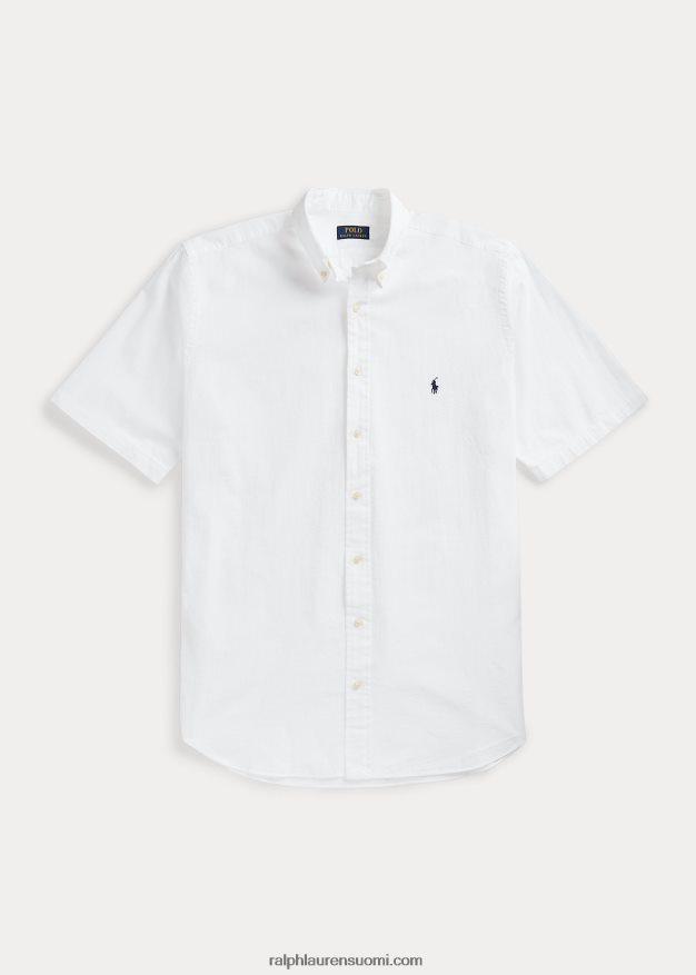 Ralph Lauren miehet seersucker paita 0Z24ZR1597 valkoinen