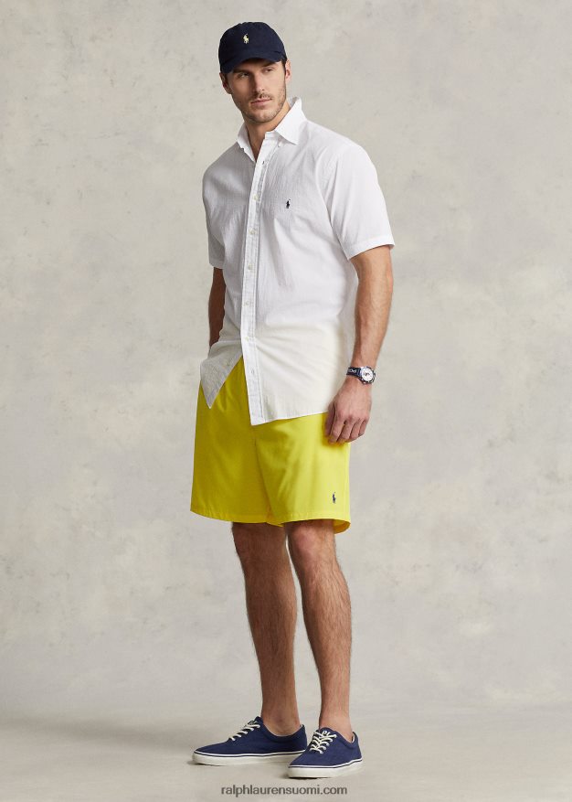 Ralph Lauren miehet seersucker paita 0Z24ZR1597 valkoinen