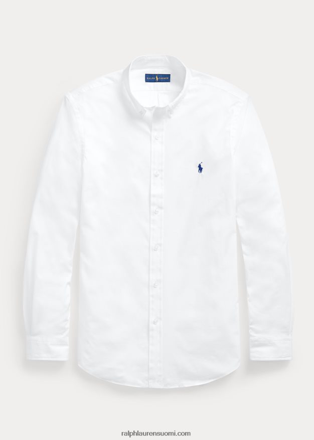 Ralph Lauren miehet stretch-popliinipaita - kaikki sopii 0Z24ZR368 valkoinen