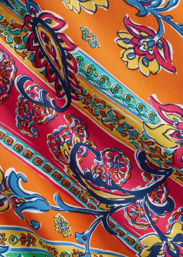 Ralph Lauren miehet tilkkukuvioinen leiripaita 0Z24ZR1358 provencelainen medaljonki