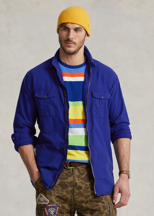 Ralph Lauren miehet vaatevärjätty oxford-paita 0Z24ZR1347 kaupungin kuninkaallinen