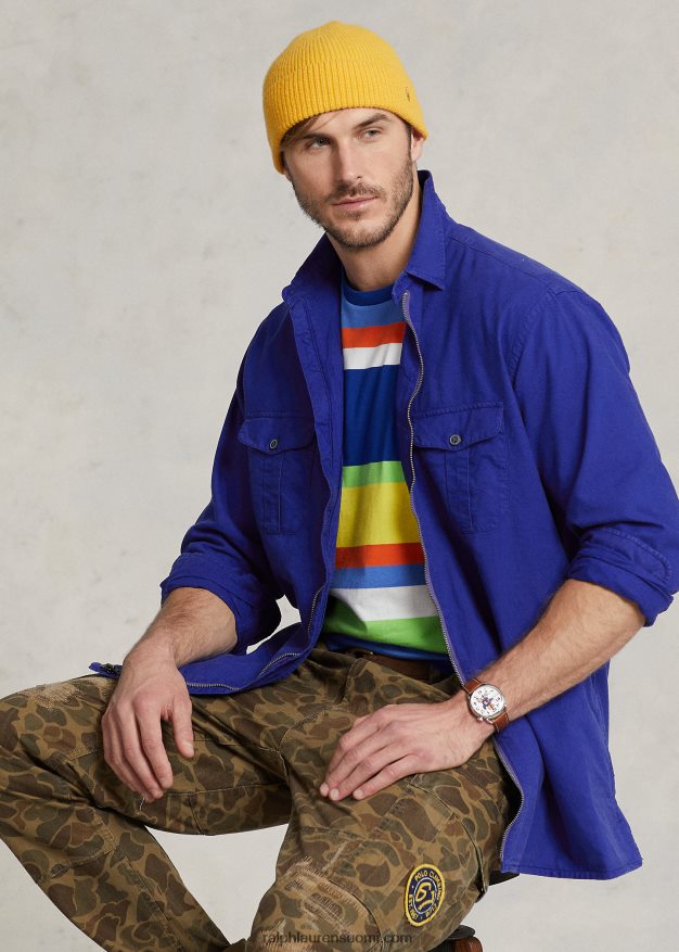 Ralph Lauren miehet vaatevärjätty oxford-paita 0Z24ZR1347 kaupungin kuninkaallinen