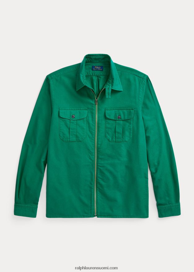 Ralph Lauren miehet vaatevärjätty oxford-paita 0Z24ZR1348 ensisijainen vihreä