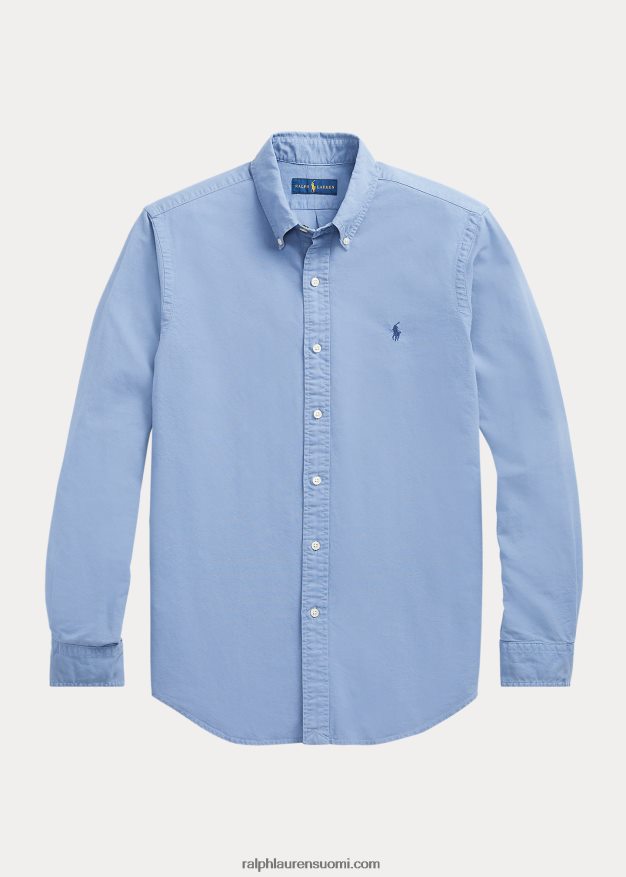 Ralph Lauren miehet vaatevärjätty oxford-paita 0Z24ZR1514 bastille sininen