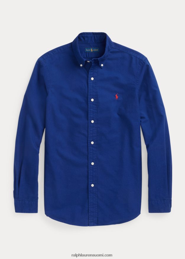 Ralph Lauren miehet vaatevärjätty oxford-paita 0Z24ZR1517 kaupungin kuninkaallinen