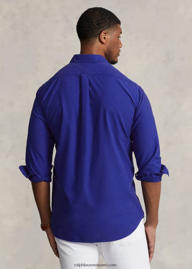Ralph Lauren miehet vaatevärjätty oxford-paita 0Z24ZR1517 kaupungin kuninkaallinen